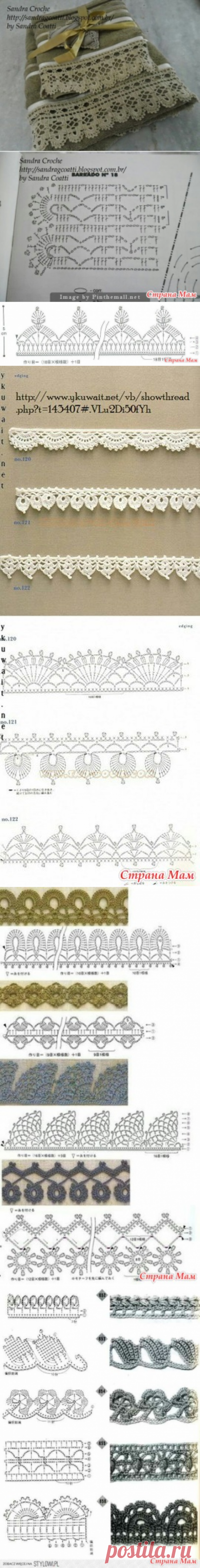 Кайма крючком 2 - Все в ажуре... (вязание крючком) - Страна Мам