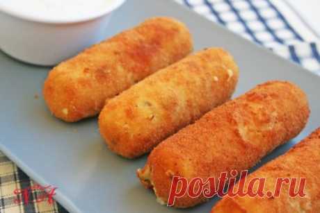 Картофельные палочки с сыром и соусом : Закуски и бутерброды
