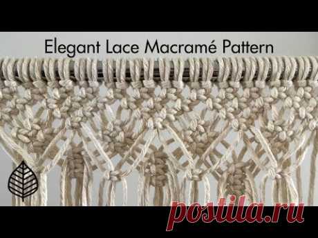 Lace Pattern Macrame - Free Advanced Tutorial