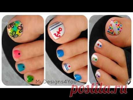 3 Easy Summer Toenail Designs