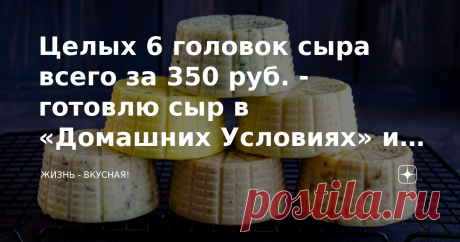 Целых 6 головок сыра всего за 350 руб. - готовлю сыр в «Домашних Условиях» из творога на праздничный стол.