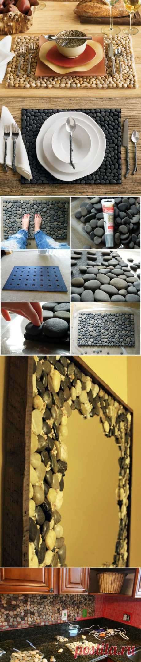 Как использовать речной камень, поделки из камней