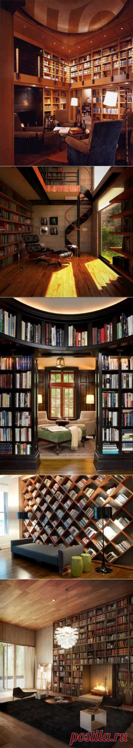15 Inspirational Home Libraries