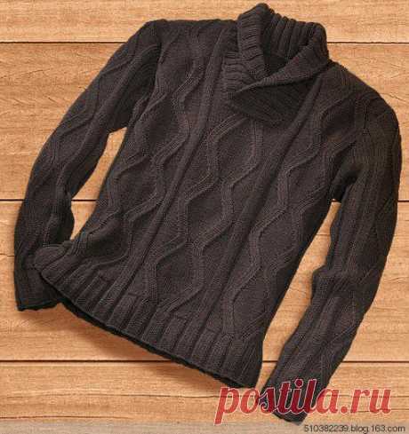 Мужской пуловер спицами схема.Схема вязания мужского пуловера | Домоводство для всей семьи