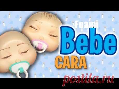 Como hacer y pintar cara de fofucha bebe - How to make fofucha baby face