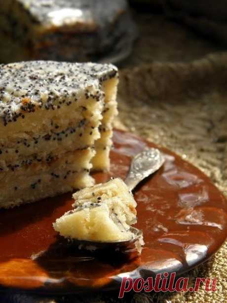 Как приготовить сметанный торт с маком - рецепт, ингридиенты и фотографии