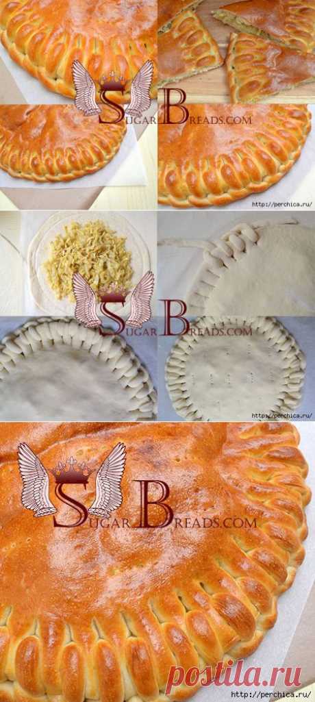 Ажурный пирог с капустой