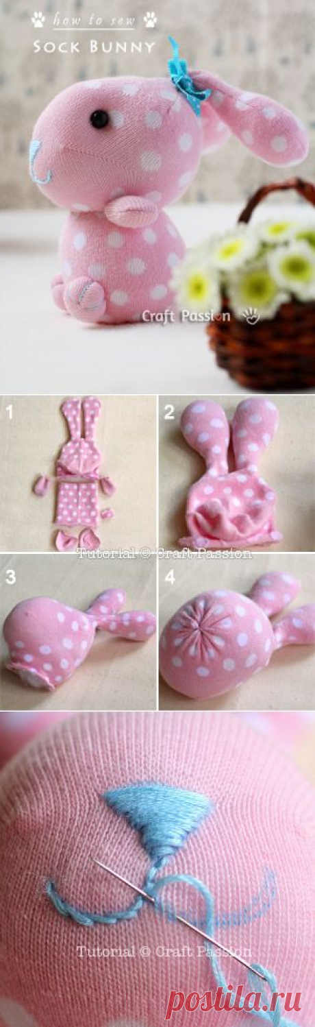 Sock Bunny - Free Sew Pattern