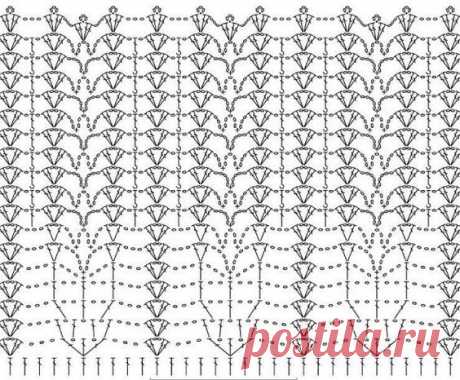 Роскошный узор для любителей вязать крючком