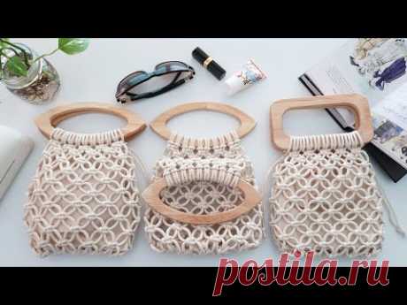 [SUB] DIY Macrame Net Bag 마크라메 네트백 가방 만들기