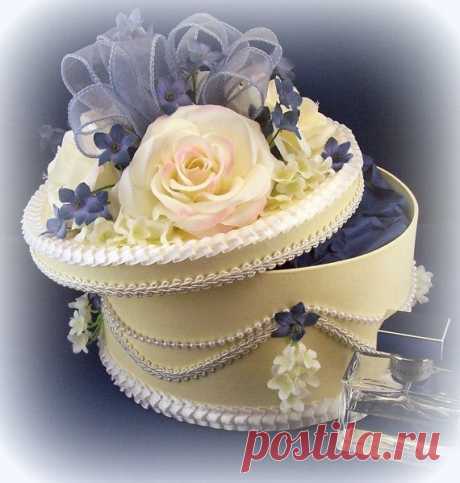 Shabby Chic Box Trinket Box Cake Box Jewelry от uniqueboxboutique