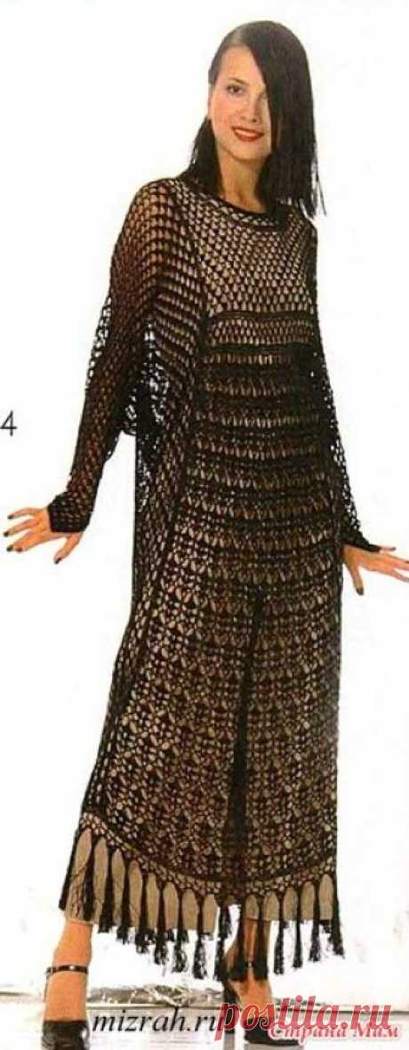 . Подходит всем: черное ажурное платье Фасон этого ажурного макси-платья с рукавами летучая мышь подойдет для любой фигуры от 44-го до 54 -го https://mizrah.ru/
