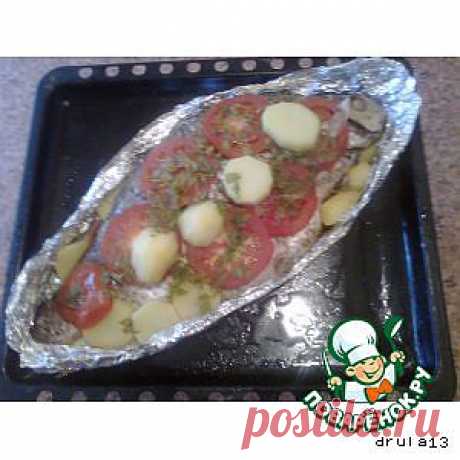 Лещ, запеченный в помидорах с картошечкой - кулинарный рецепт