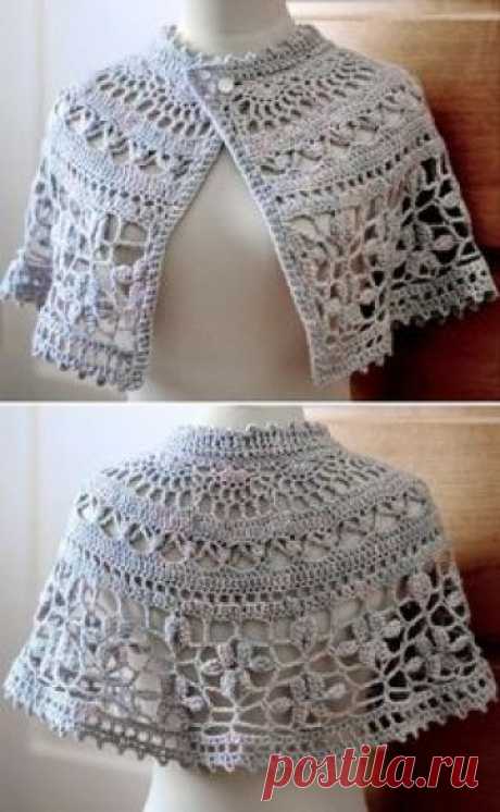 Crochet Shawls: Crochet Free Pattern Of Nice Capelet