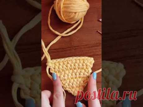 how to crochet triangle? მოვქსოვოთ სამკუთხედი/ტრაპეცია