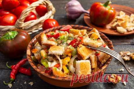 Тосканский овощной салат — легкий и вкусный. Пошаговый рецепт с фото — Ботаничка
