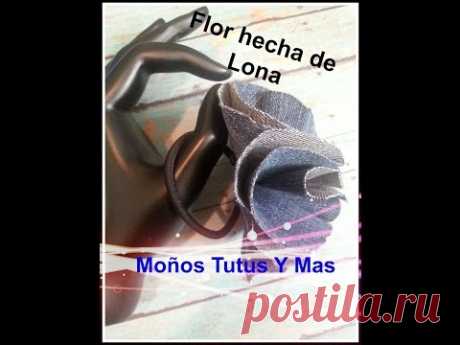 Flores Hechas con Pantalon de Lona FLOWERS MADE FROM JEANS Tutorial DIY How To PAP Paso a Paso