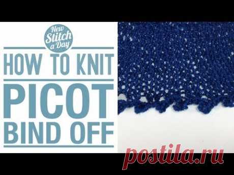 How to Knit the Picot Bind Off (English Style)