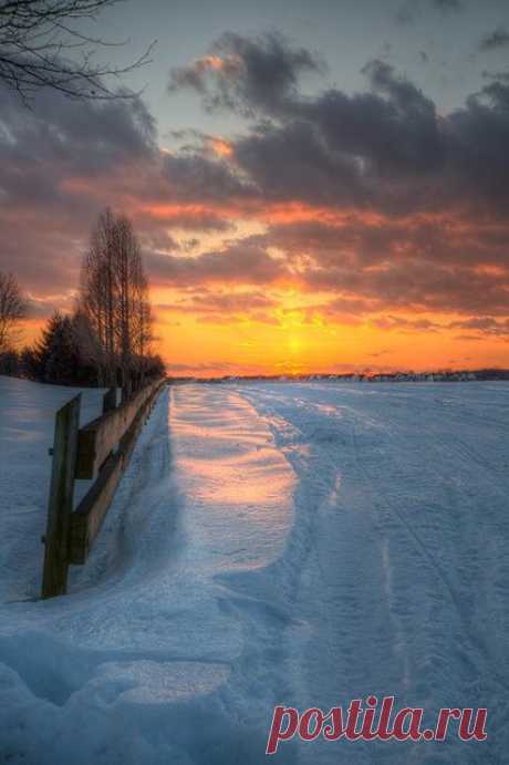 Winter Sunset...  |  Pinterest • Всемирный каталог идей