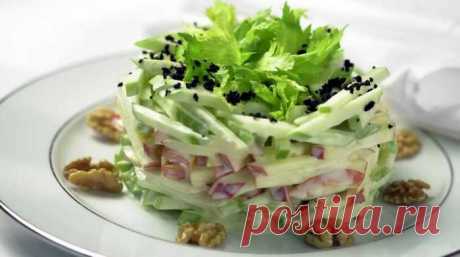 Диетический салат из капусты и сельдерея «пикантный» — ДОМАШНИЕ