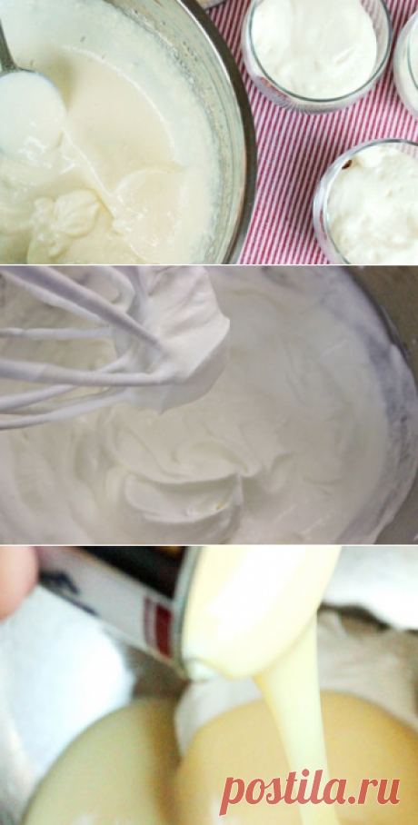 Крем из сметаны и сгущенного молока / Кремы / TVCook: пошаговые рецепты с фото