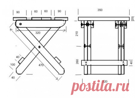 Как сделать раскладной стул своими руками