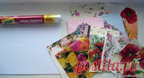 Декоративная салфетка, бумага и картон