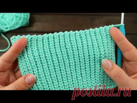 Эластичная резинка крючком 🎿 Crochet elastic rib