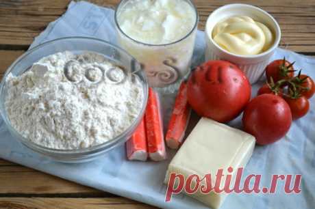 Пирожки бомбочки с помидорами и сыром - рецепт с фото