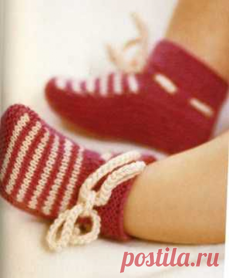 Вязание спицами носков для маленьких детей: схема и подробное описание работы