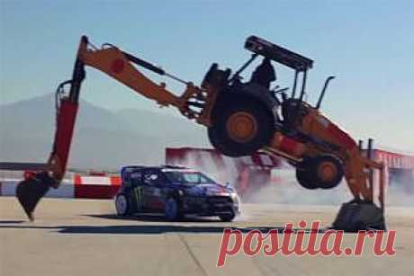 Очередная Gymkhana от Кена Блока! (видео)  ..поза скорпиона - шаг до чемпиона!..