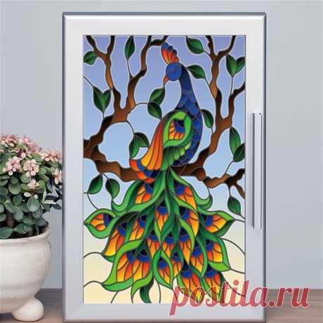 Película de ventana esmerilada de pavo real personalizada, antimirada, privacidad, películas de vidrieras estáticas 3D, pegatina impresa, espejo, decoración de Color no adhesiva - Etsy Chile