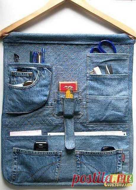 Органайзер из старых джинсов (Шитье и крой) | Журнал Вдохновение Рукодельницы