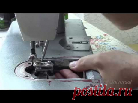 Как сделать большой стежок на швейной машине Подольск142.Видео№86.