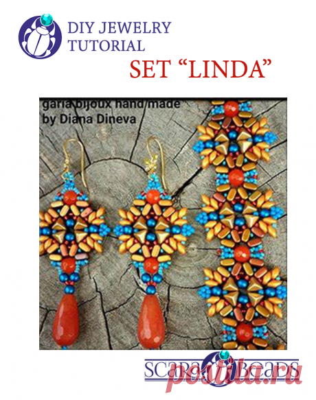 Free Tutorial | Set "Linda" by Diana Dineva | Scarabeads.club