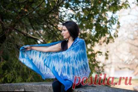 Bohemian Blue and Violet Wing Span Scarf / by FreshPrintsofCT