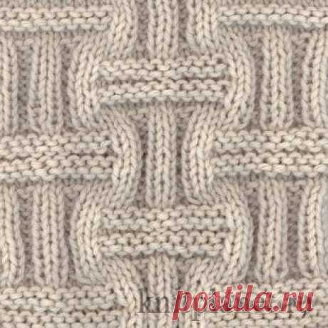 Планета Вязания | Узор Плетенка вязанный спицами и схема вязания узора.