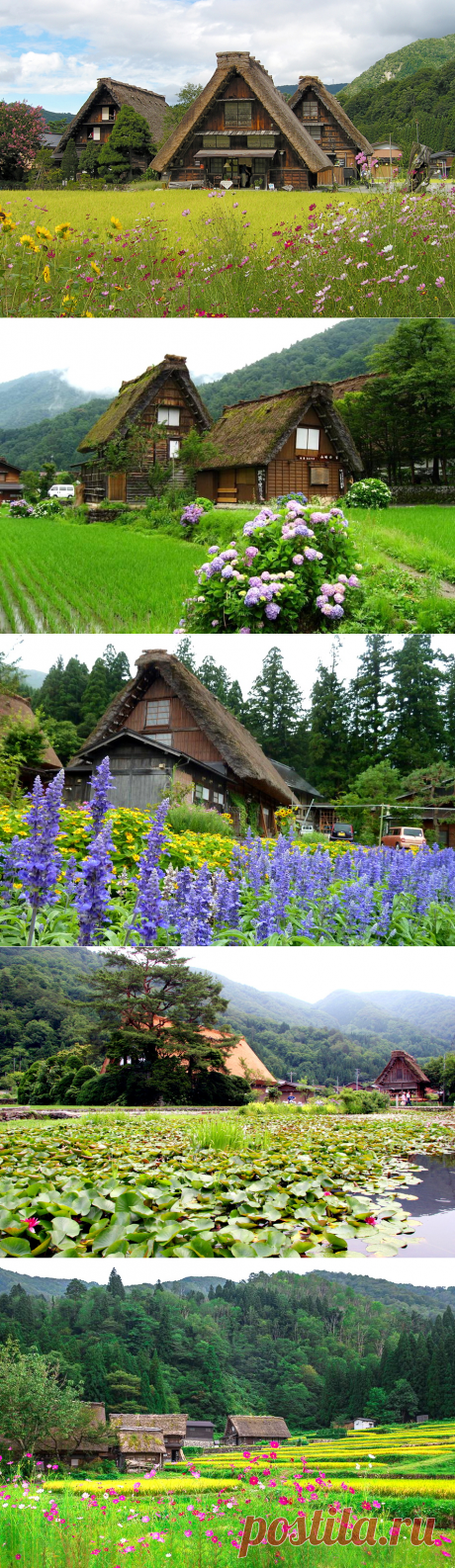 Историческая деревня Сиракава-Го. Япония.