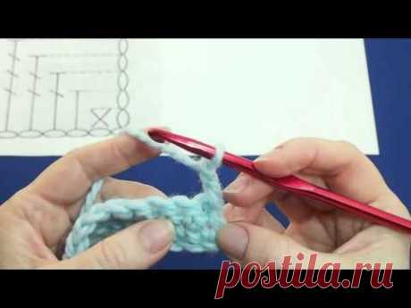 Вязание крючком петли подъема Урок 10    Crochet lift loops Lesson 10