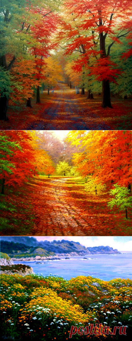 «Осень… нежности тихой улыбка…» Художник Уайт Чарльз Генри