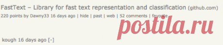 FastText – Library for fast text representation and classification | Hacker News
