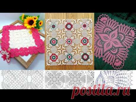 Elegant and fabulous crochet square  designs with patterns