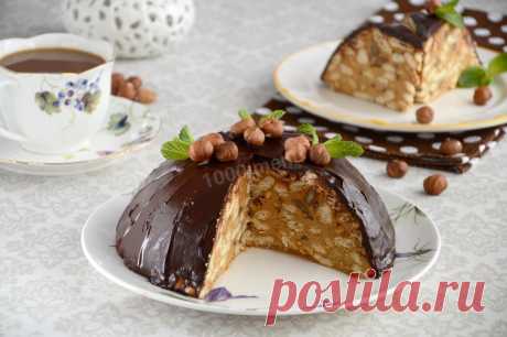 Торт из печенья и сгущенки без выпечки рецепт с фото пошагово и видео - 1000.menu