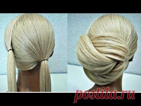 Простая прическа из 2 х Хвостов! Быстрые Прически. A simple hairstyle of 2 ponytails!Fast Hairstyles