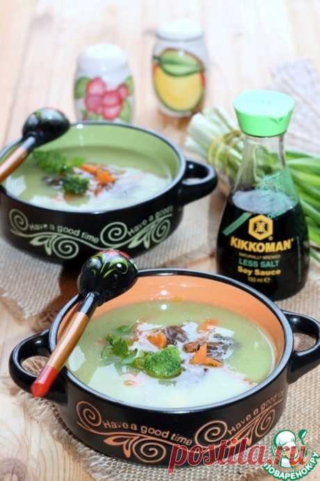 Суп-пюре с брокколи и чечевицей - кулинарный рецепт