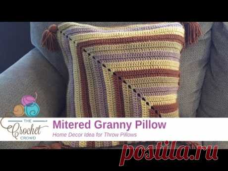 How to Crochet A Mitered Granny Pillow