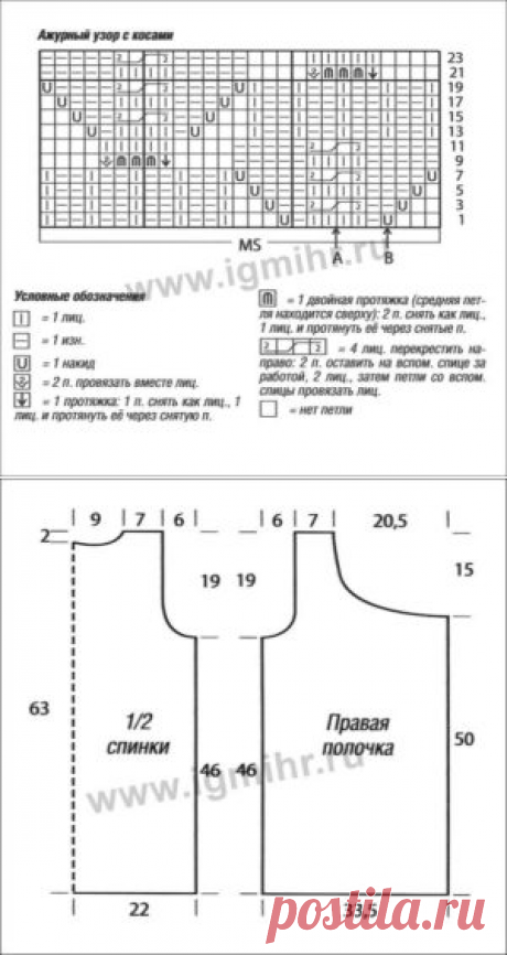Жилет - Вязание (схемы на все модели)