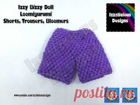 Loomigurumi Izzy Bizzy Doll - Shorts or Trousers - hook only - amigurumi with Rainbow Loom Bands