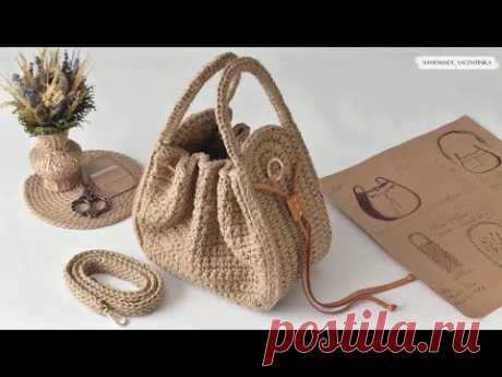 Проект "От идеи до воплощения", сумка крючком из джута. Мастер-класс в формате LITE.| crochet bag