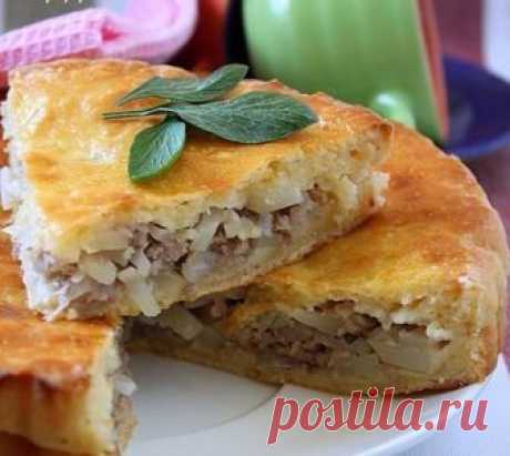 Пирог с мясом и картофелем | Вкусный каприз.